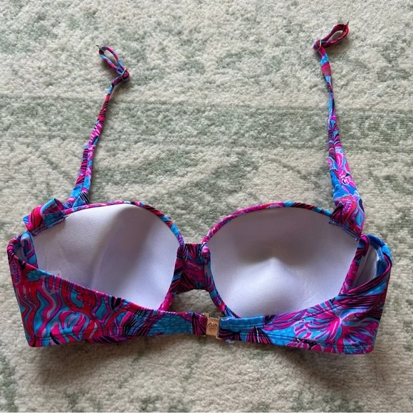NWOT ruby red wild times Lilly Pulitzer two piece swim suit - Picture 7 of 9